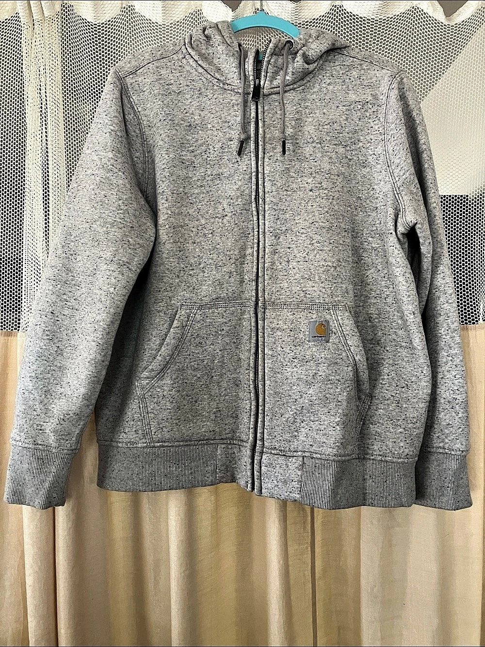 Carhartt TS0122-W Gray Zip Hoodie Size Large